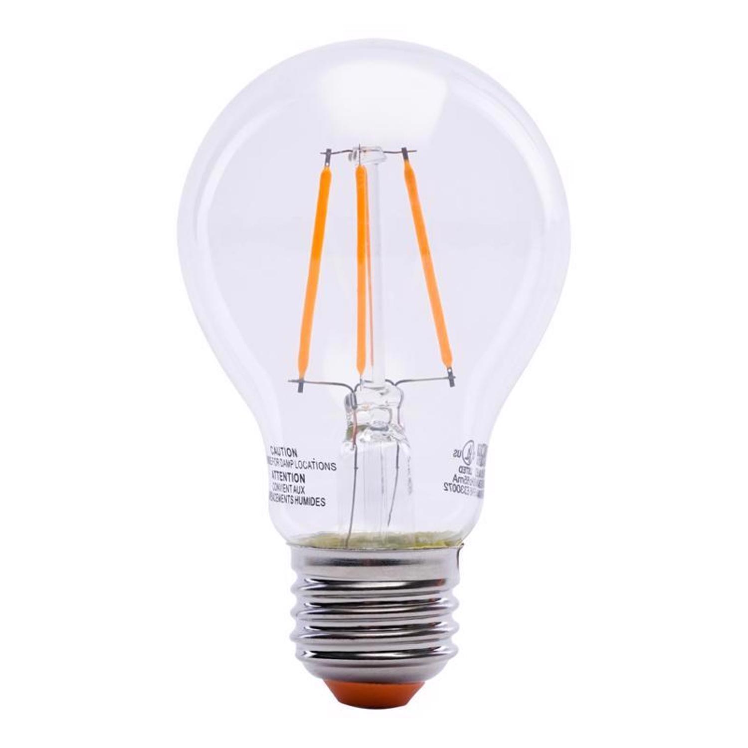 Feit A19 E26 (Medium) Filament LED Bulb Orange 30 Watt Equivalence 1 pk