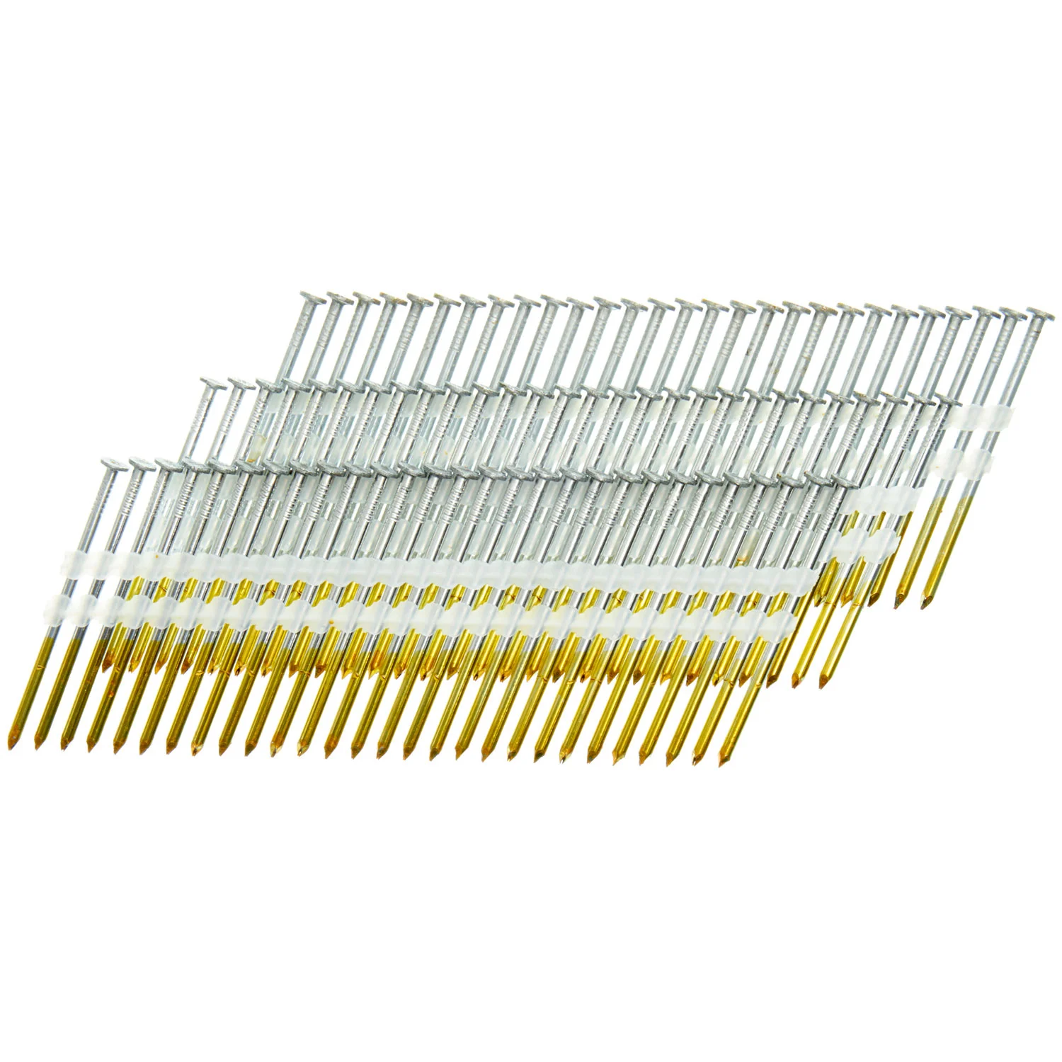 Senco 21 Angled Strip Full Round Head Smooth Shank Plastic Collated Nails