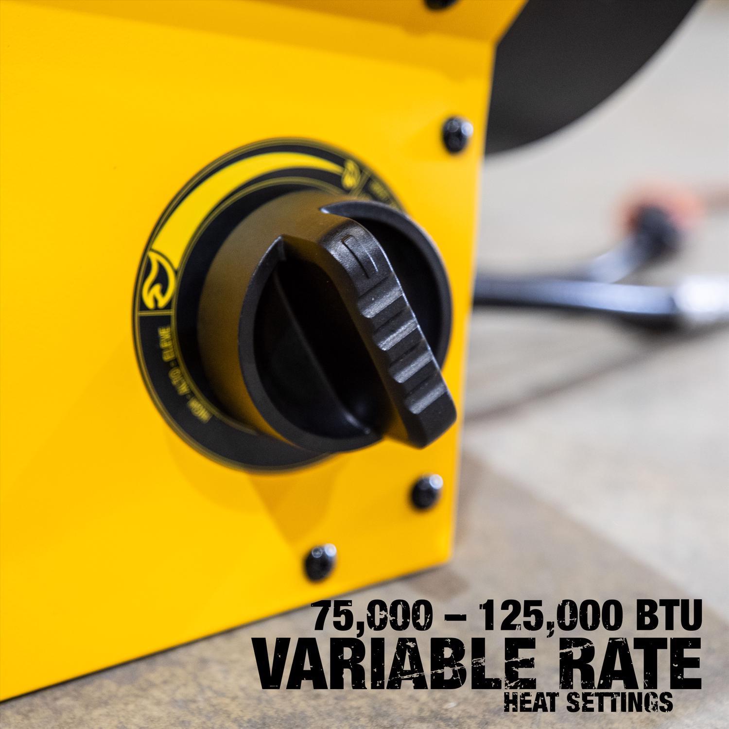 DeWalt 125,000 Btu/h 3000 sq ft Forced Air Propane Portable Heater