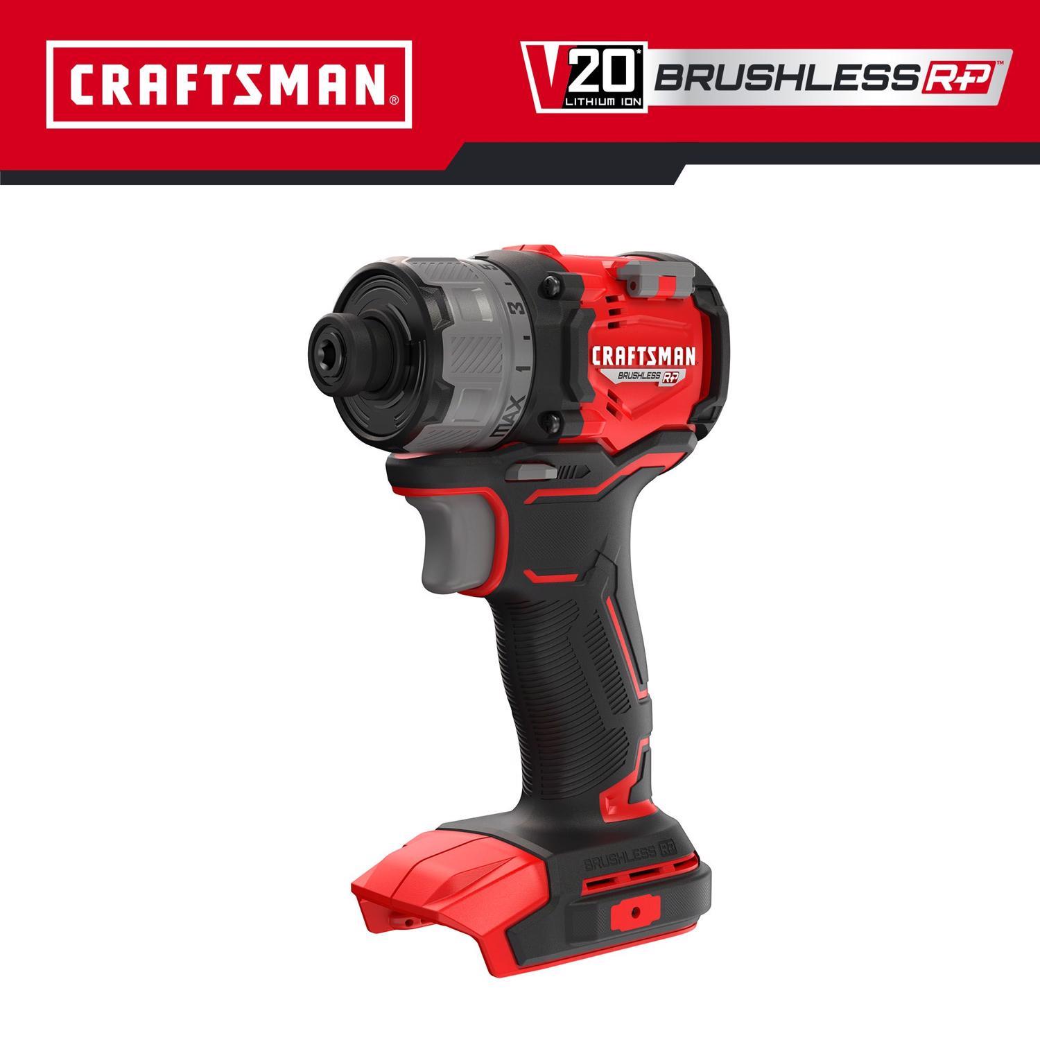 CRAFTSMAN V20 Brushless RP Brushless Cordless Powered Screwdriver Tool Only
