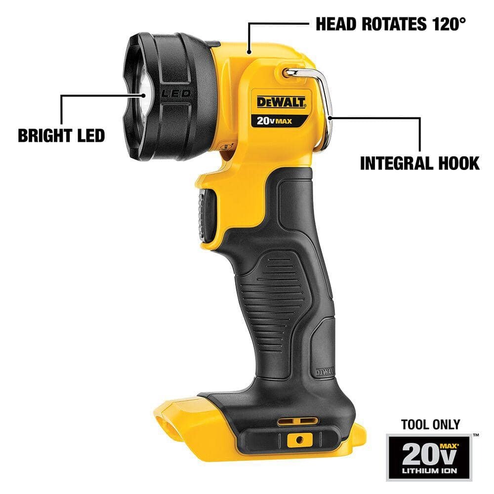Dewalt 20-Volt MAX Lithium-Ion Cordless 7-Tool Combo Kit with 2.0 Ah Battery, 5.0 Ah Battery and Charger