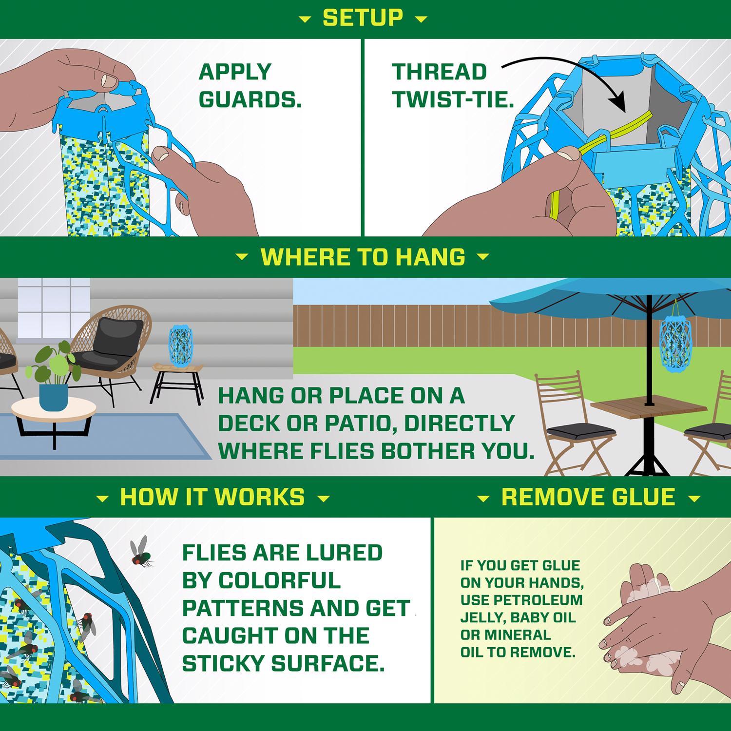 RESCUE! TrapStik Fly Trap 1 pk