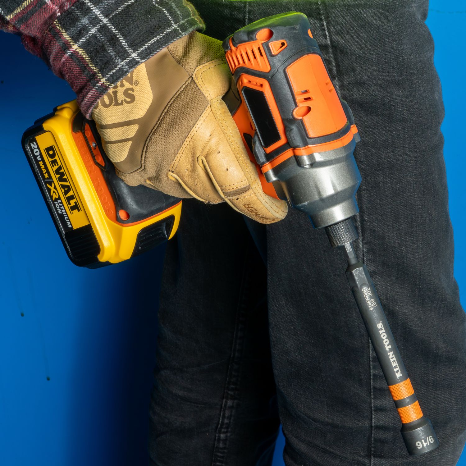 Klein Hollow Magnetic Color-Coded Ratcheting Power Nut Drivers, 7-Piece