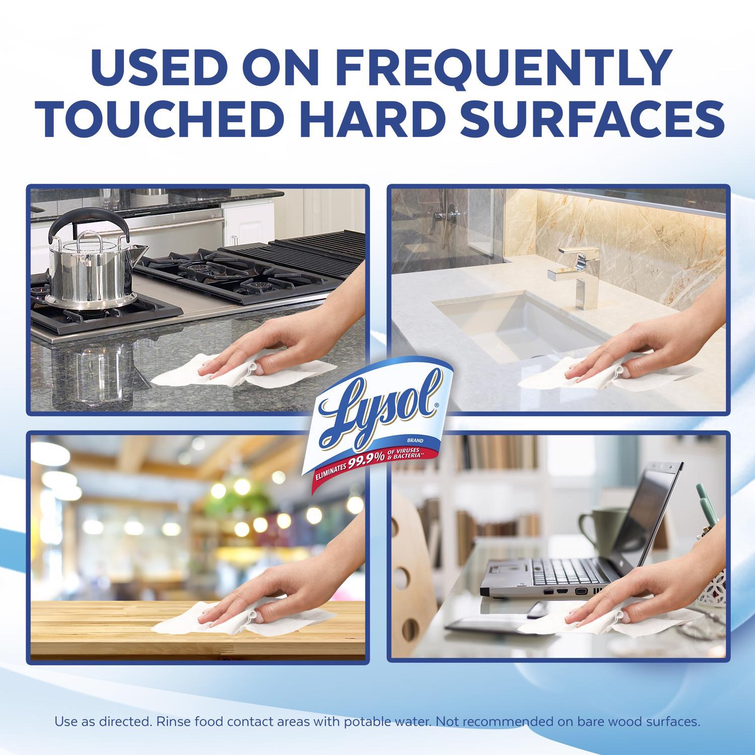 Lysol Fiber Weave Disinfecting Wipes 80 pk