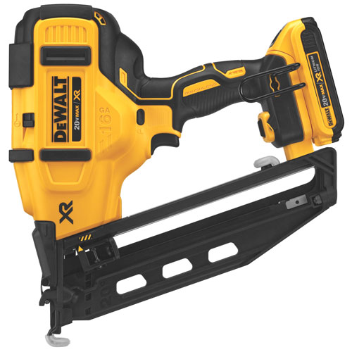 20V MAX* 16ga Angled Cordless Finish Nailer Kit