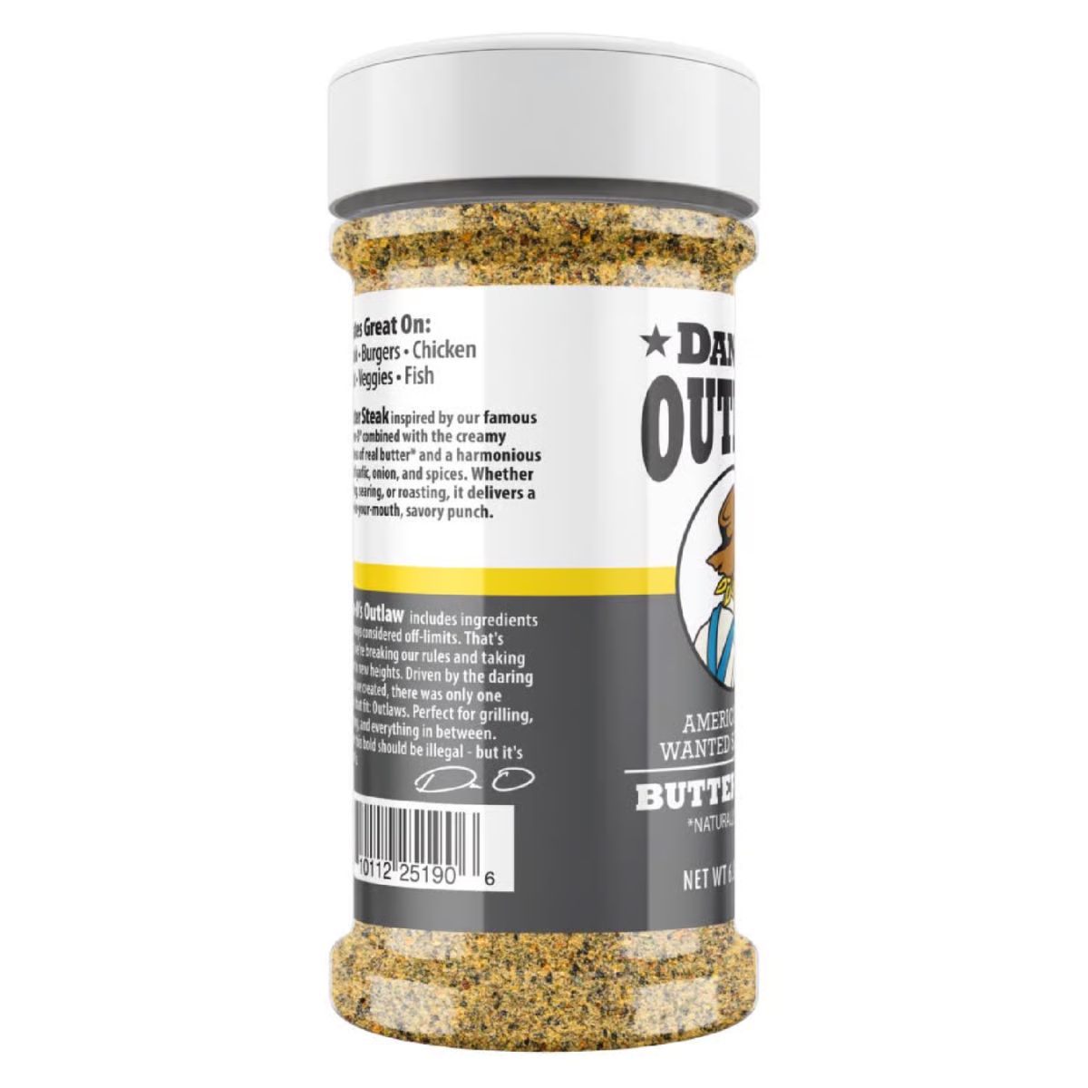 Dan-O's Outlaw Butter Steak BBQ Seasoning 6.9 oz.