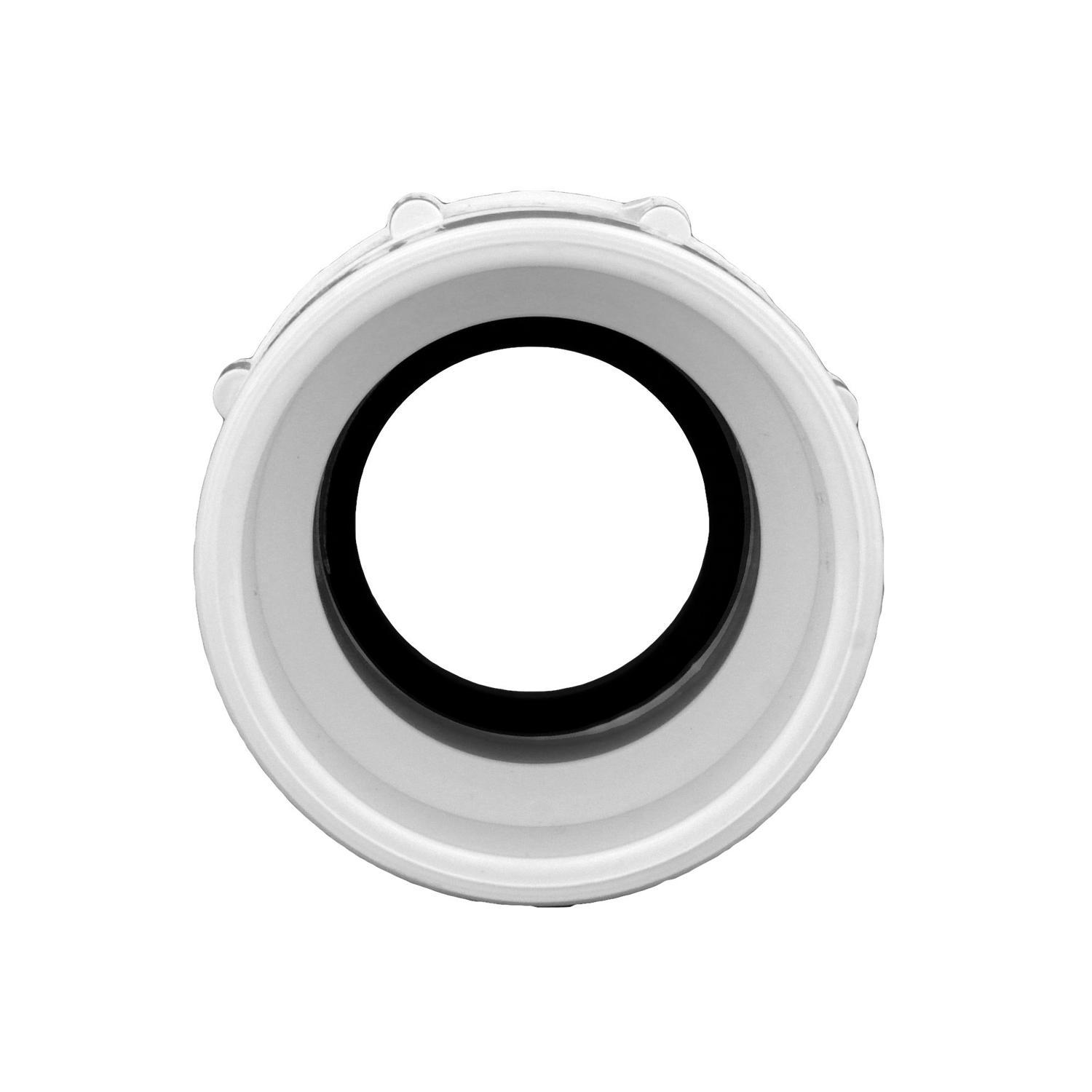 Charlotte Pipe Schedule 40 1-1/2 in. Hub X 1-1/4 in. D Slip PVC Pipe Adapter 1 pk