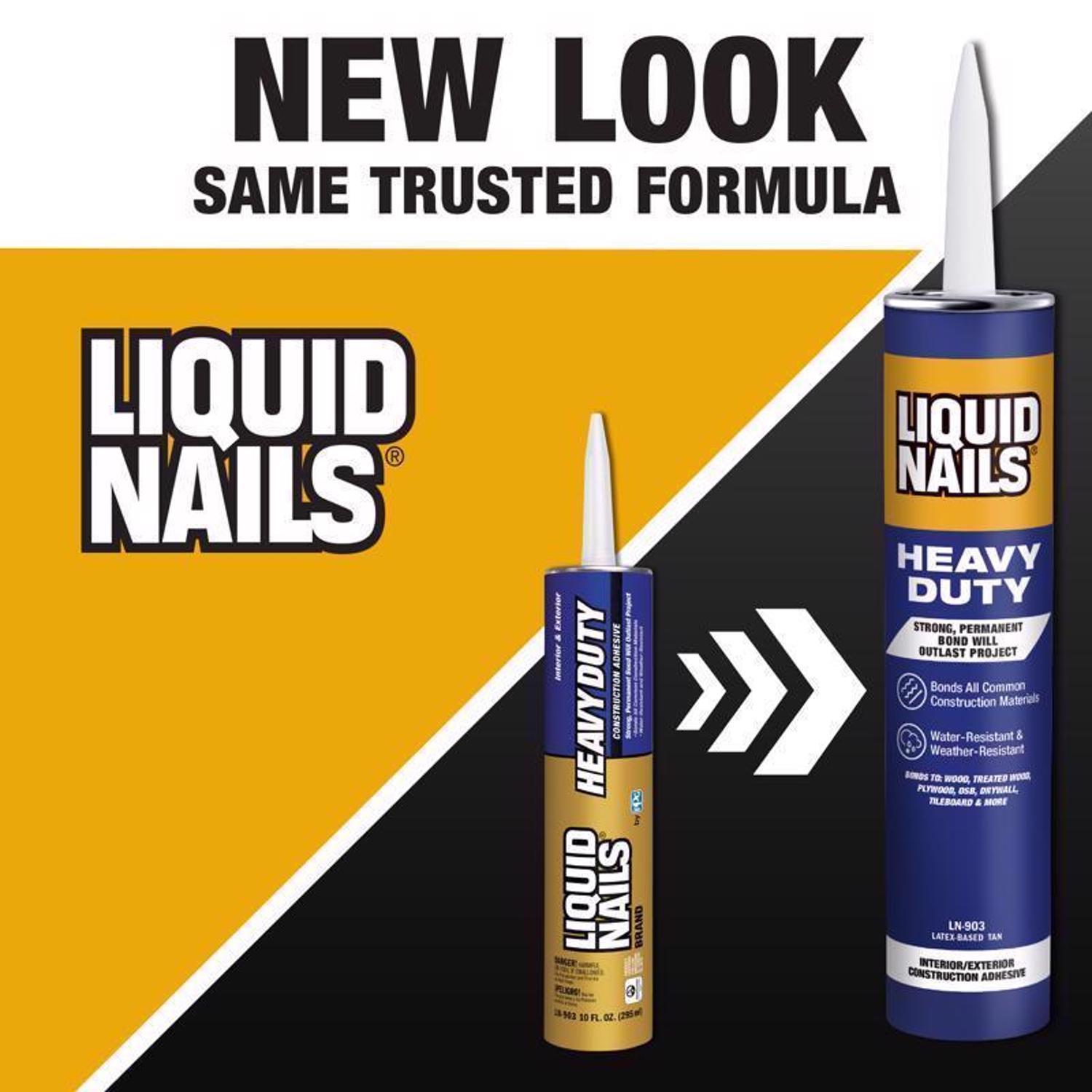 Liquid Nails Heavy Duty Acrylic Latex Construction Adhesive 10 oz