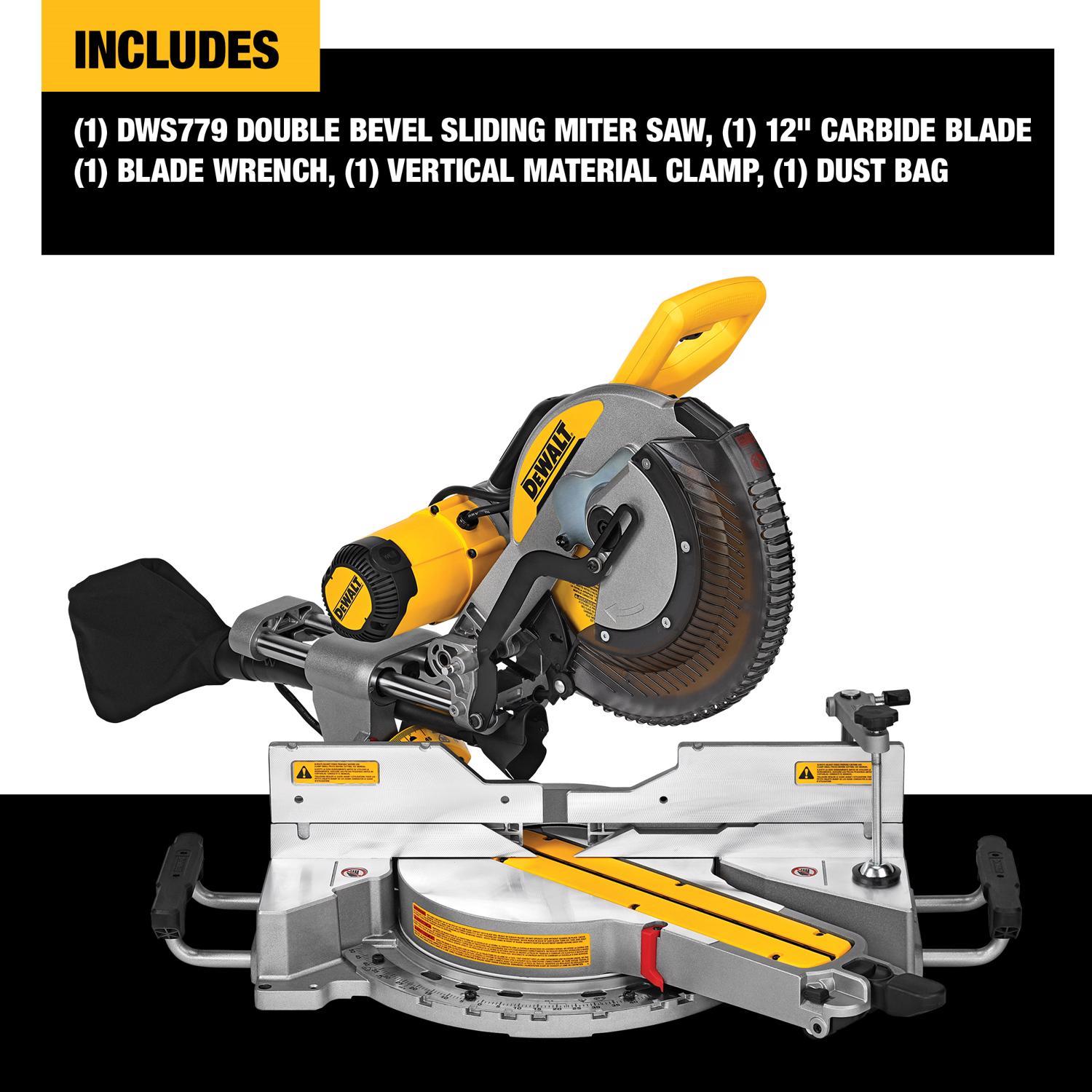 DeWalt 15 amps 12 in. Corded Dual-Bevel Sliding Compound Miter Saw