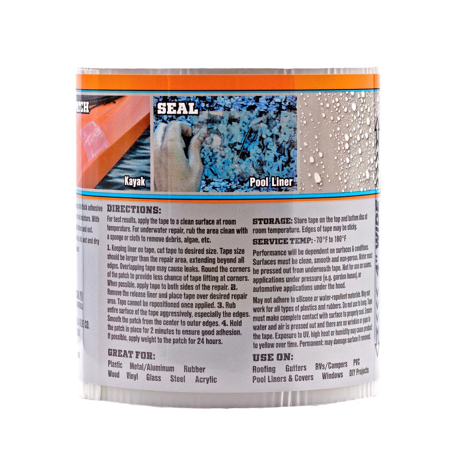 Gorilla 4 in. W X 8 ft. L Clear Waterproof Repair Tape