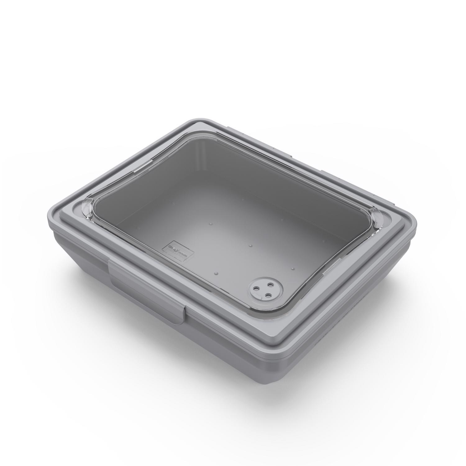 Grill Mark Gray Food To Go Container 1 pk