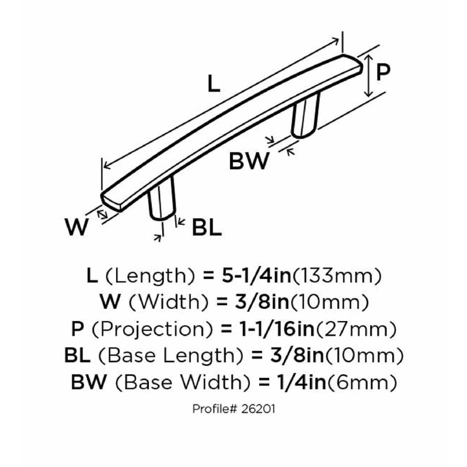 Amerock Cyprus Essential'Z Cabinet Pull 3 in. Satin Nickel 1 pk