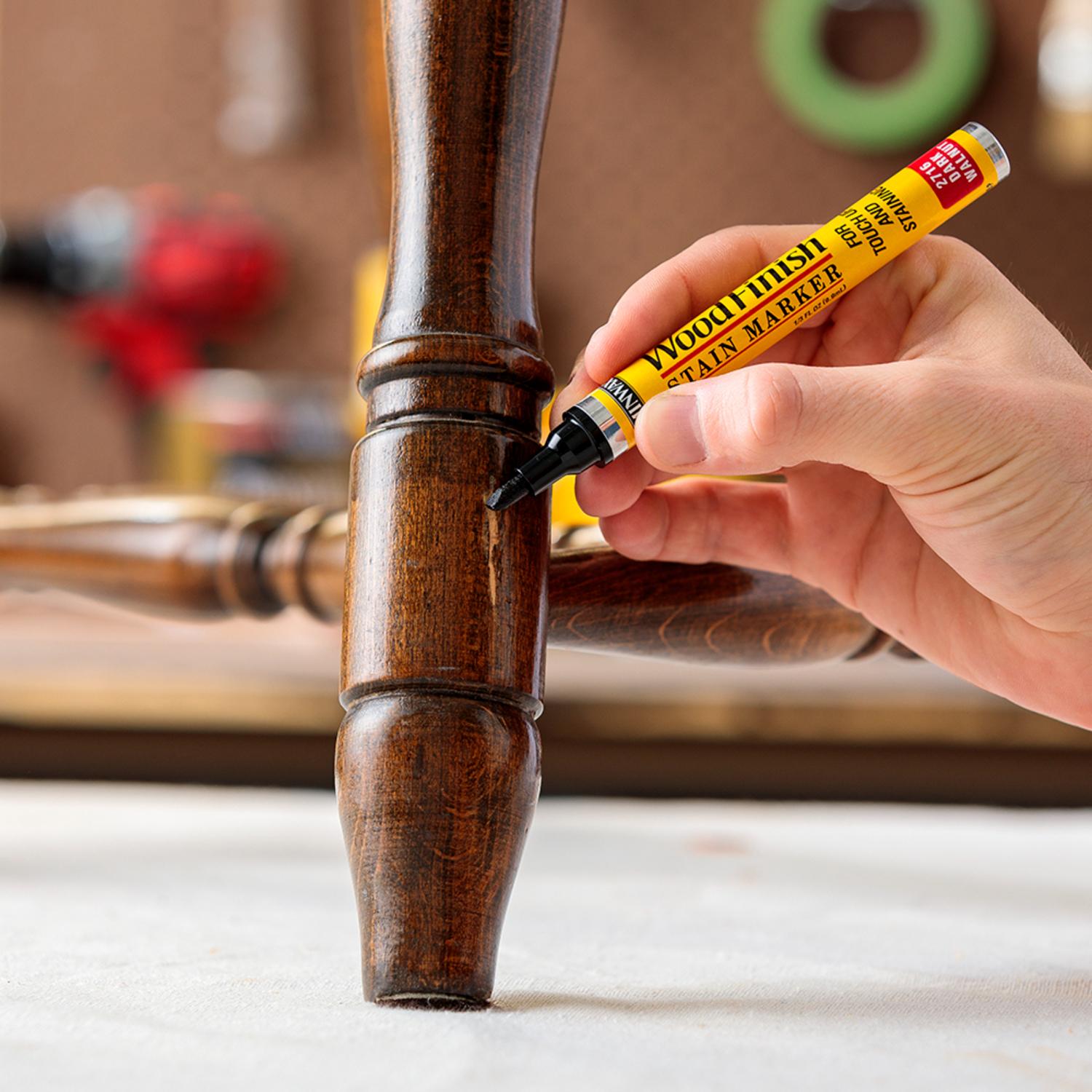 Minwax Wood Finish Stain Marker Semi-Transparent Ebony Oil-Based Stain Marker 1/3 oz