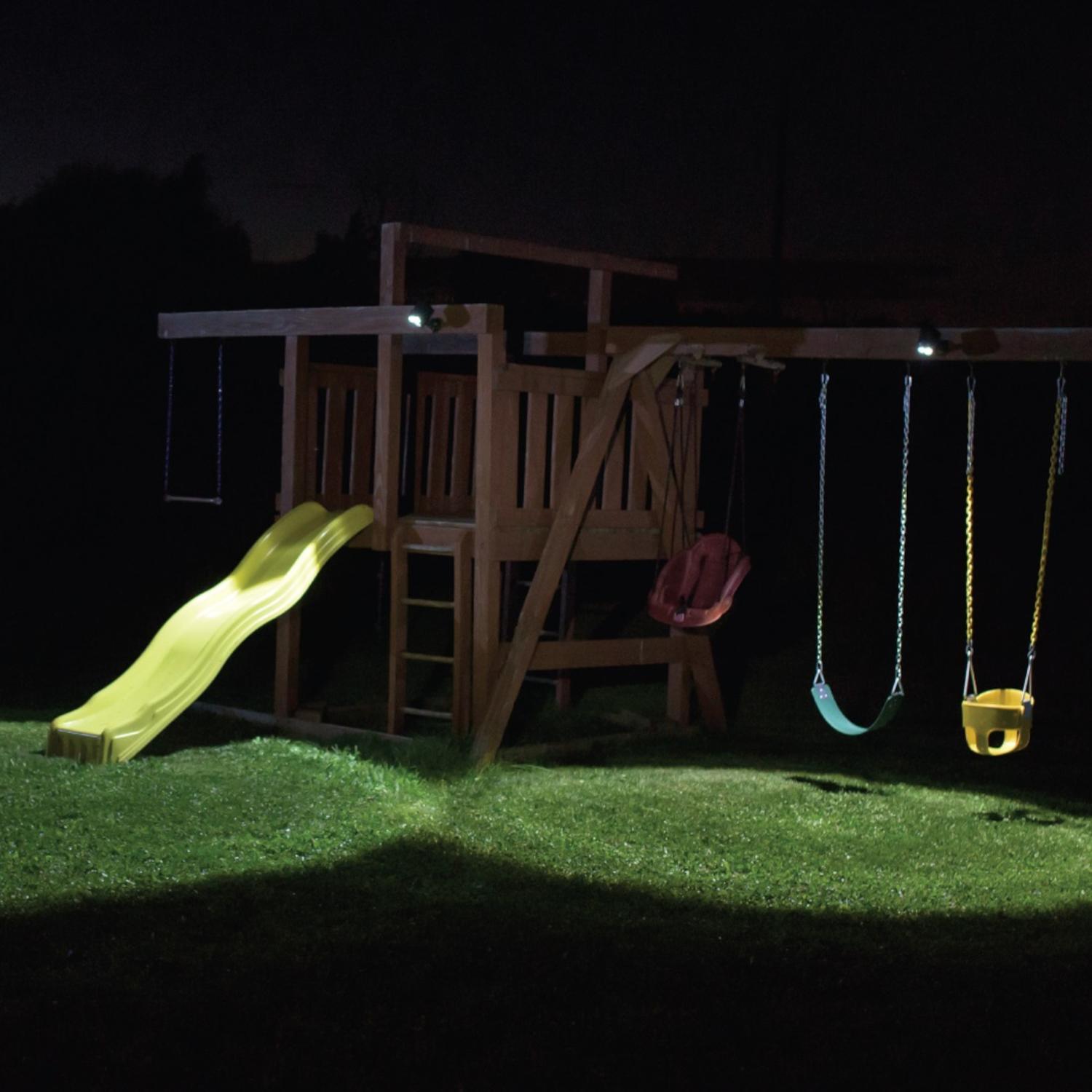 Mr. Beams Motion-Sensing Battery Powered LED Dark Brown Spotlight