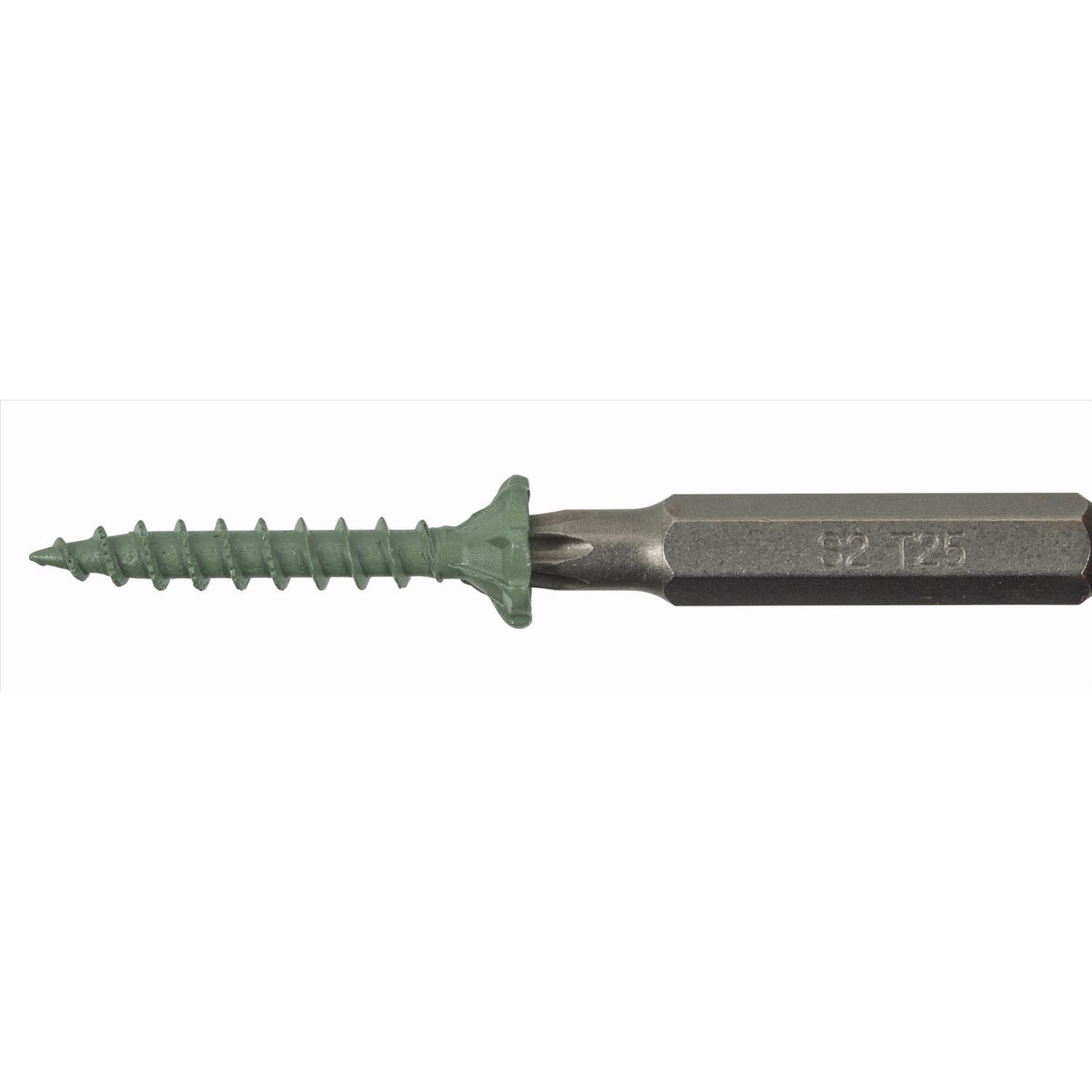 Backer-On No. 9 X 1-1/4 in. L Star Flat Head Serrated Cement Board Screws