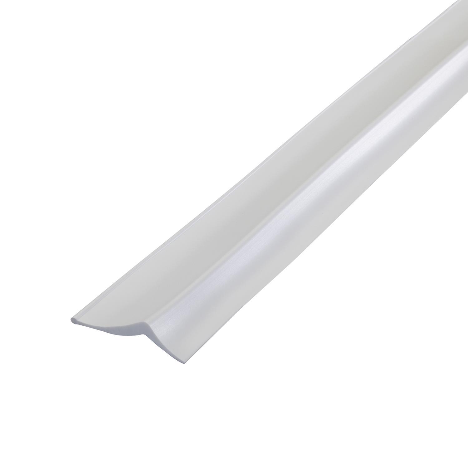 M-D Building Products White Vinyl Top & Sides Door Seal For Garage Doors 30 ft. L X 1 in.
