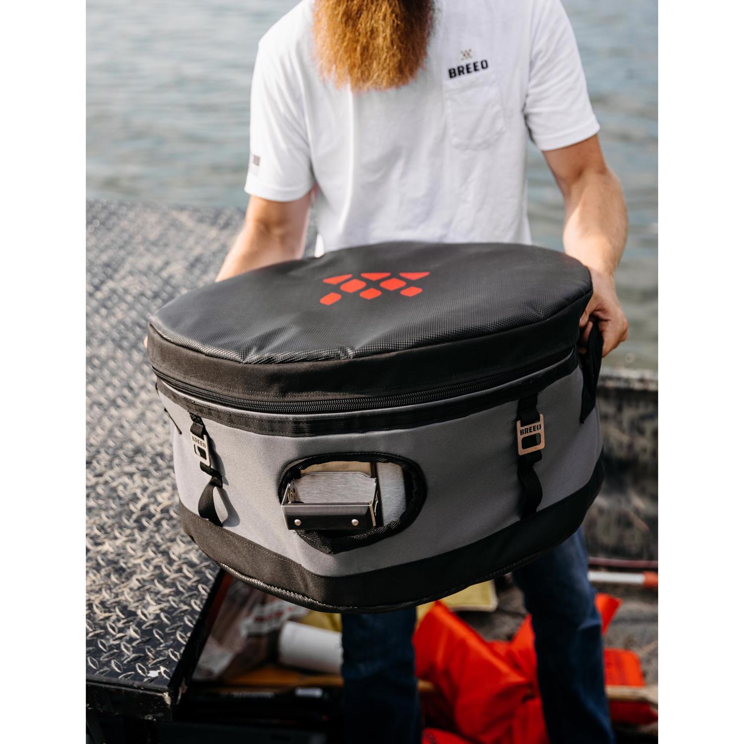 Breeo Y Series Transit Case Gray Grill Cover/Carry Bag