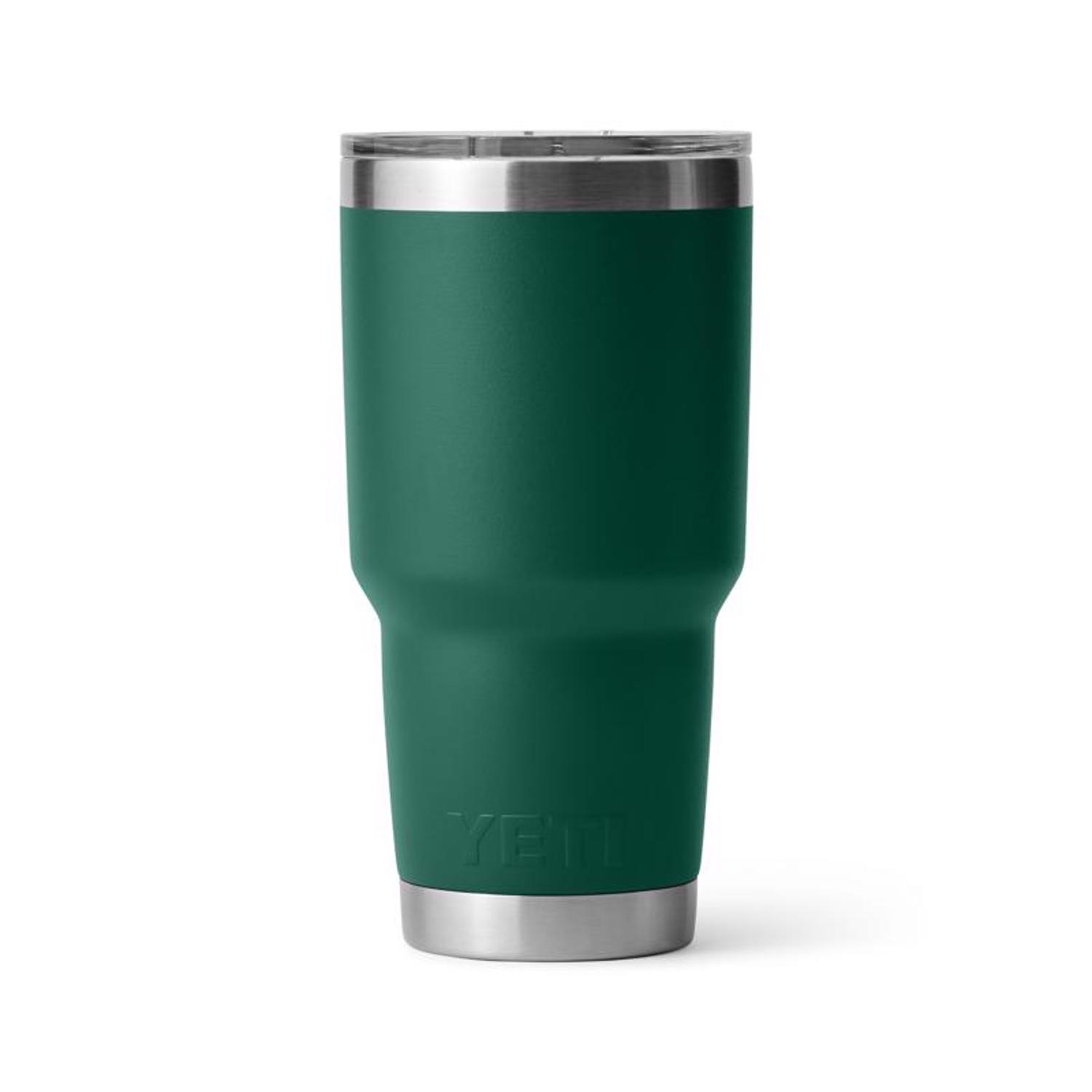 YETI Rambler 30 oz. Black Forest Green BPA Free Tumbler with MagSlider Lid
