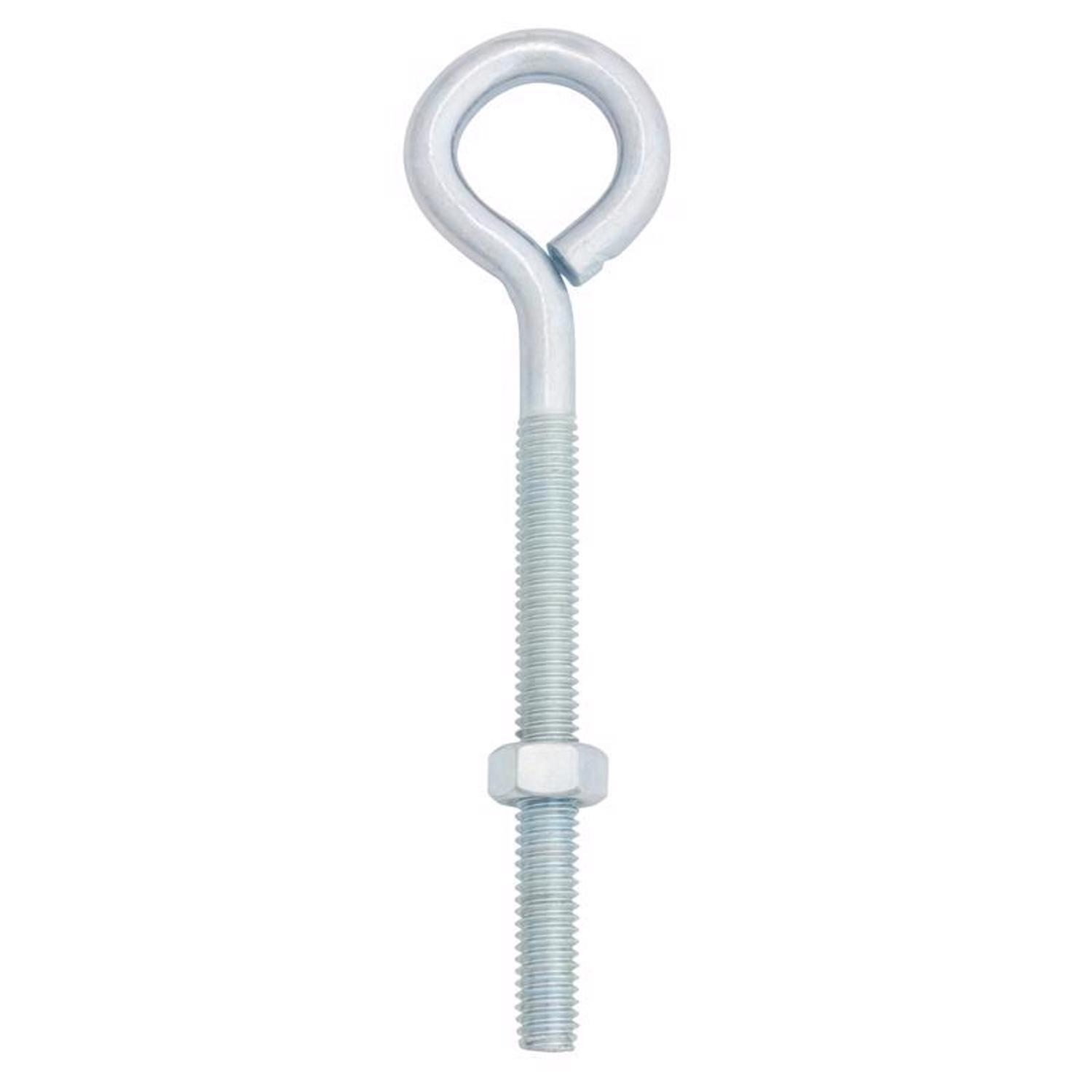 Hampton 5/16 in. X 5 in. L Zinc-Plated Steel Eyebolt Nut Included