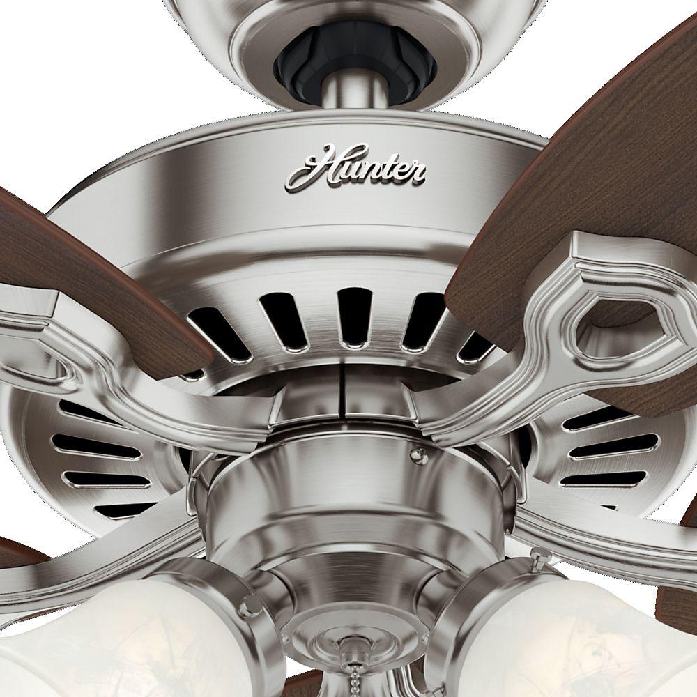 Hunter 42" Indoor Brushed Nickel Ceiling Fan with Light Kit