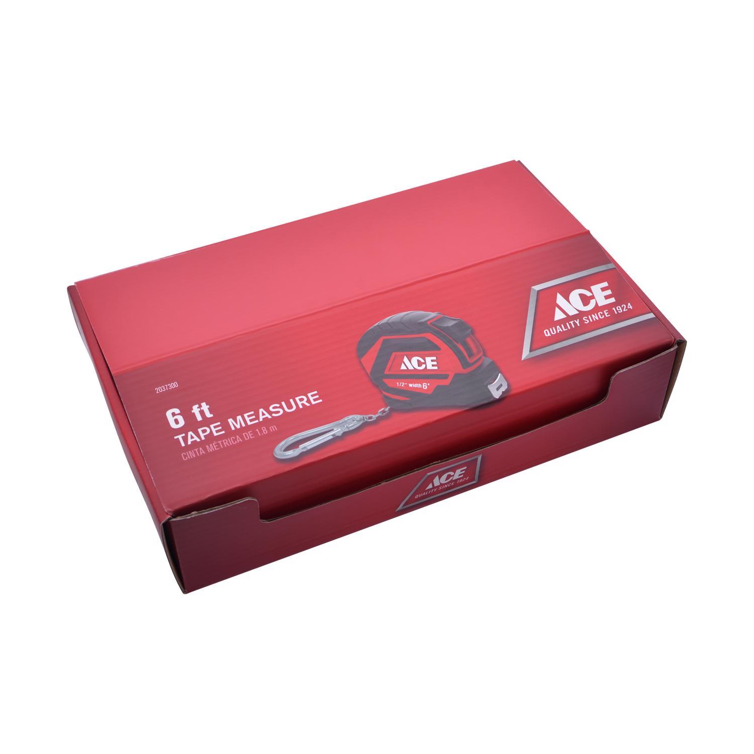 Ace 6 ft. L X 1/2 in. W Keychain Tape Measure 1 pk