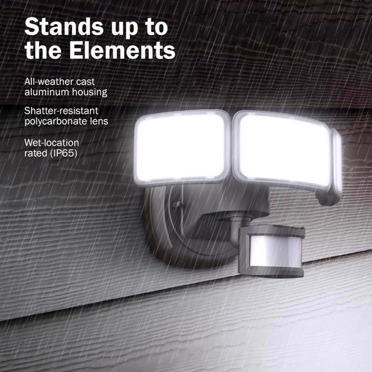 Feit Motion-Sensing Hardwired LED Bronze Security Floodlight