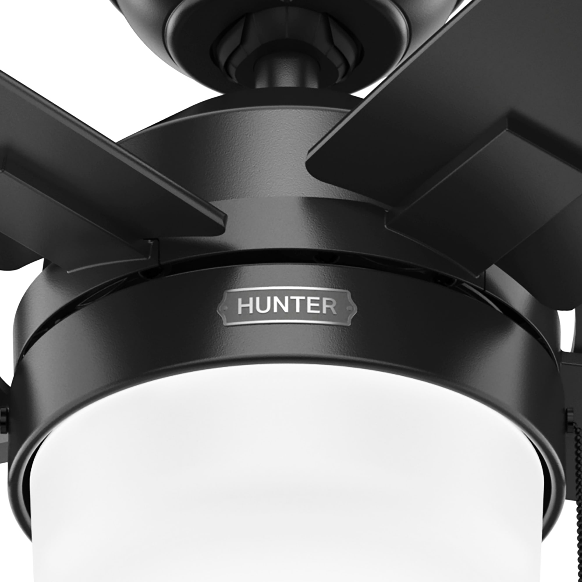 Hunter Fan Anisten 52 inch Matte Black with Matte Black / Dark Gray Oak Blades Ceiling Fan