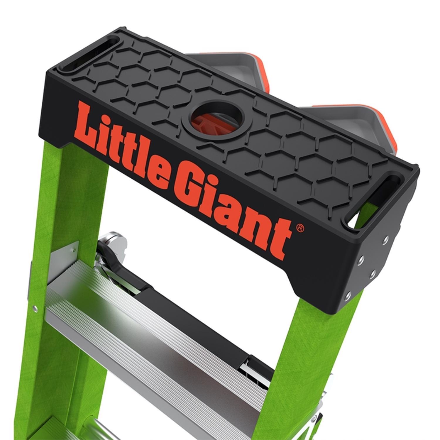 Little Giant King Kombo 5 ft. H Fiberglass Multi-Position Ladder Type IAA 375 lb. capacity