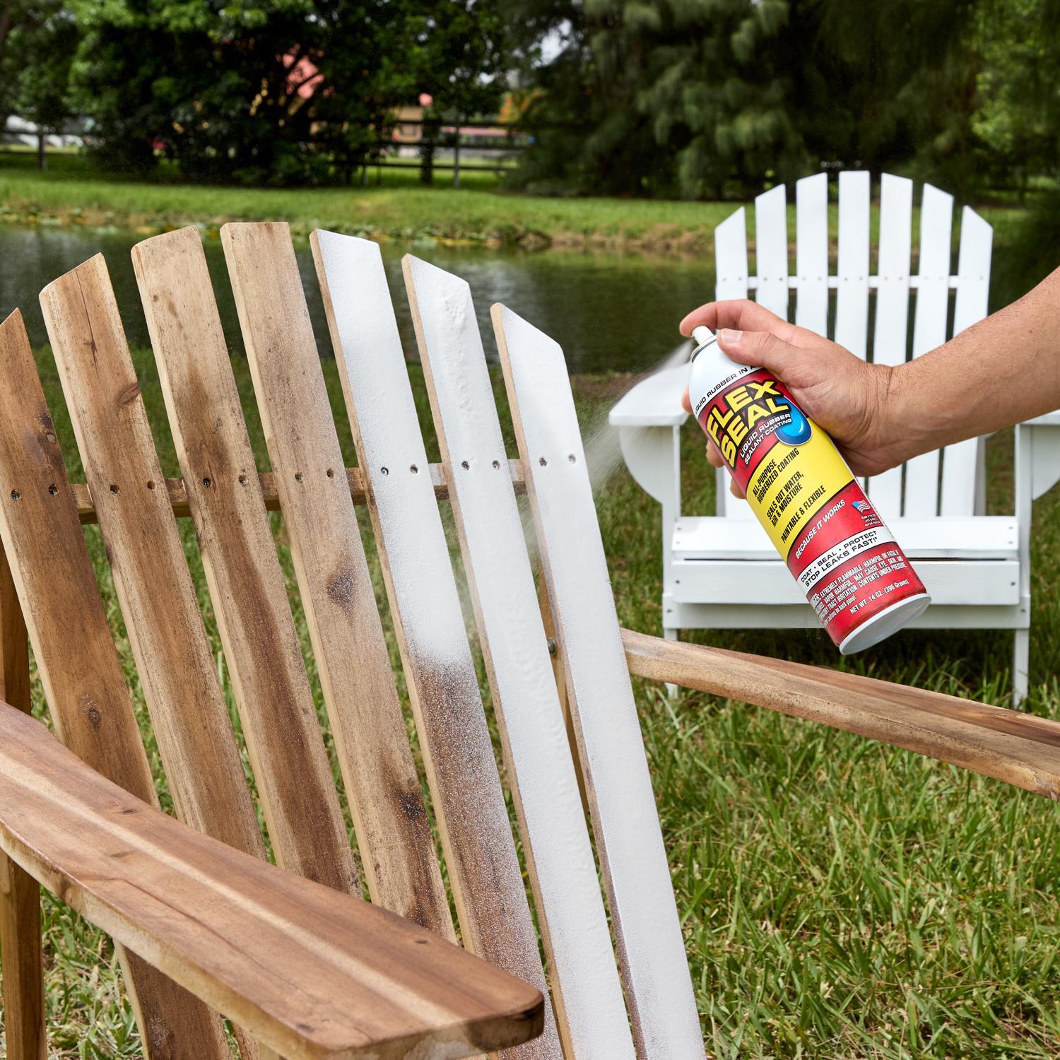 Flex Seal Family of Products Flex Seal White Rubber Spray Sealant 14 oz