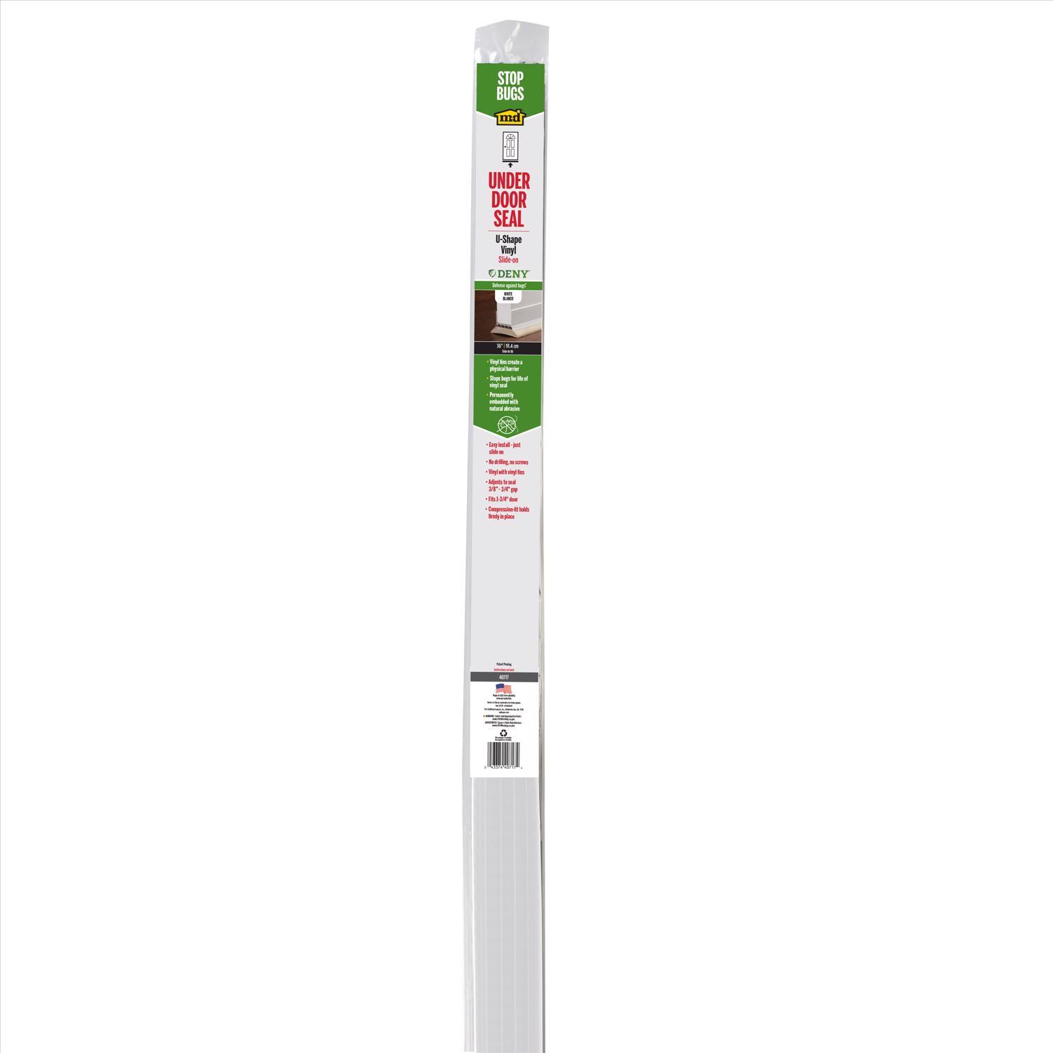 M-D Building Products DENY White Vinyl Seal For Doors 36 in. L X 2 in.