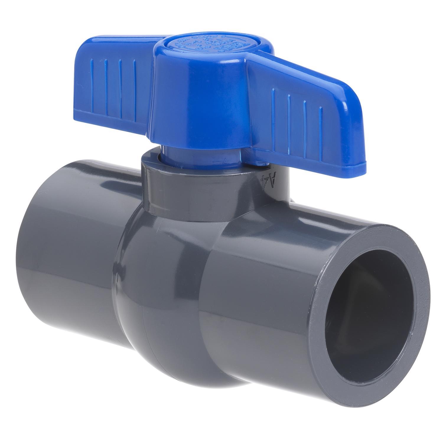 Homewerks 1 in. PVC Slip Ball Valve Full Port T-Handle
