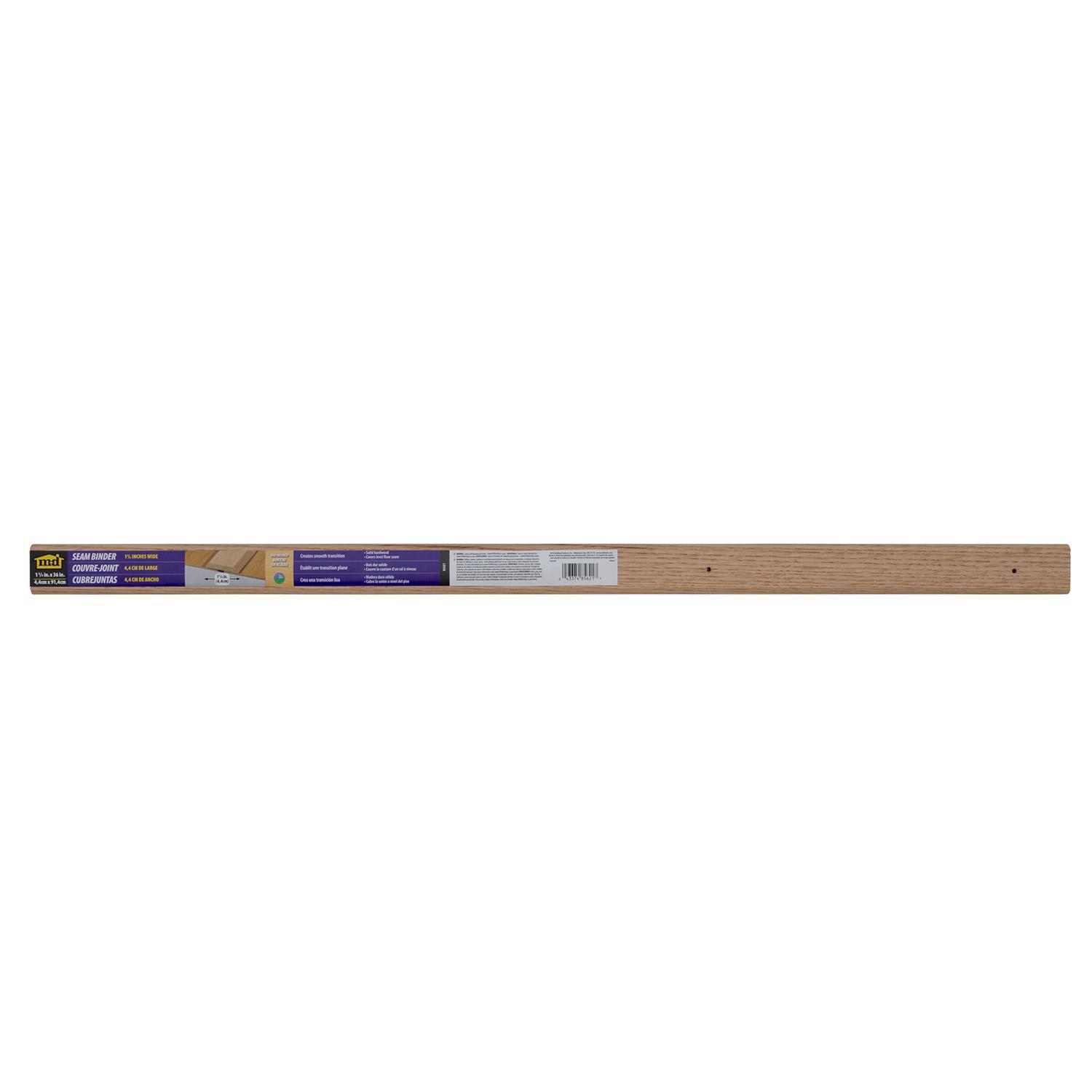 M-D 1-3/4 in. W X 36 in. L Unfinished Brown Hardwood Seam Binder