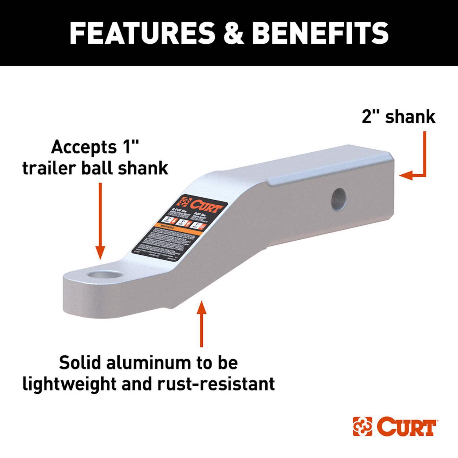 CURT 8000 lb. cap. Ball Mount