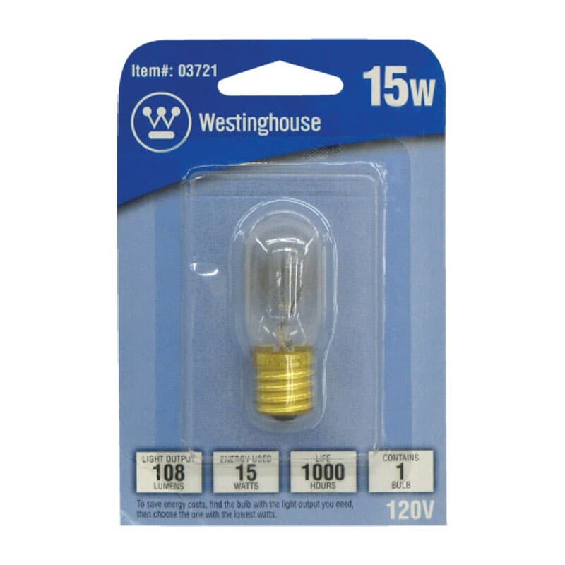 Westinghouse 15 W T7 Tubular Incandescent Bulb E17 (Intermediate) Warm White 1 pk