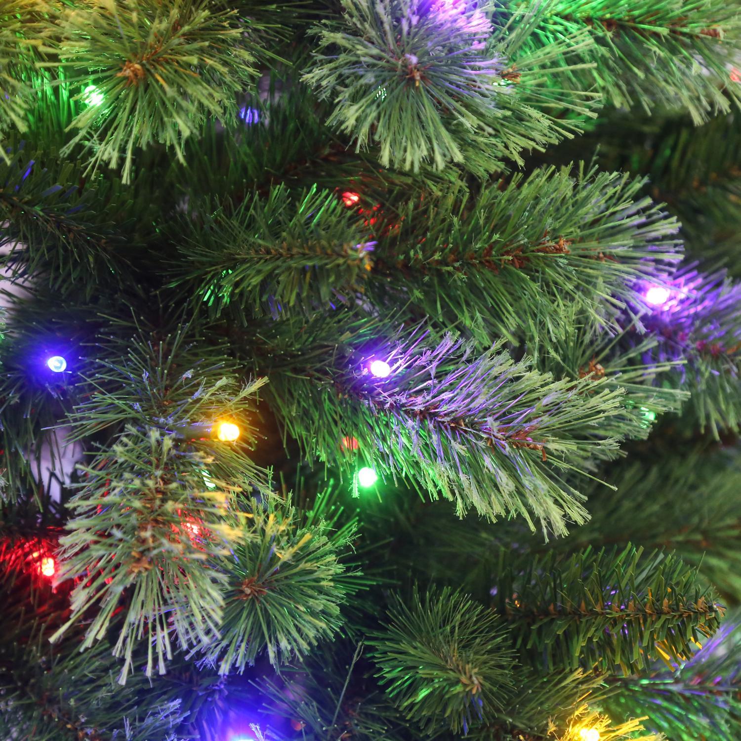 Celebrations 7 ft. Full LED 400 ct Cashmere Pine Color Changing Christmas Tree