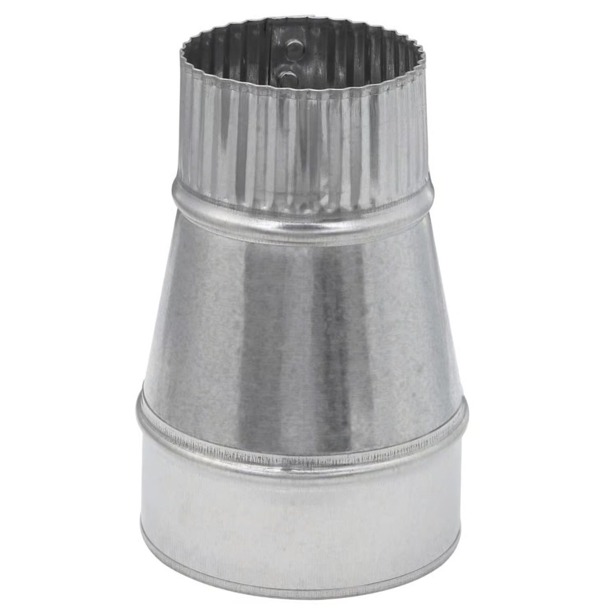 Imperial 4 in. D x 3 in. D Galvanized Steel Reducer with Crimp
