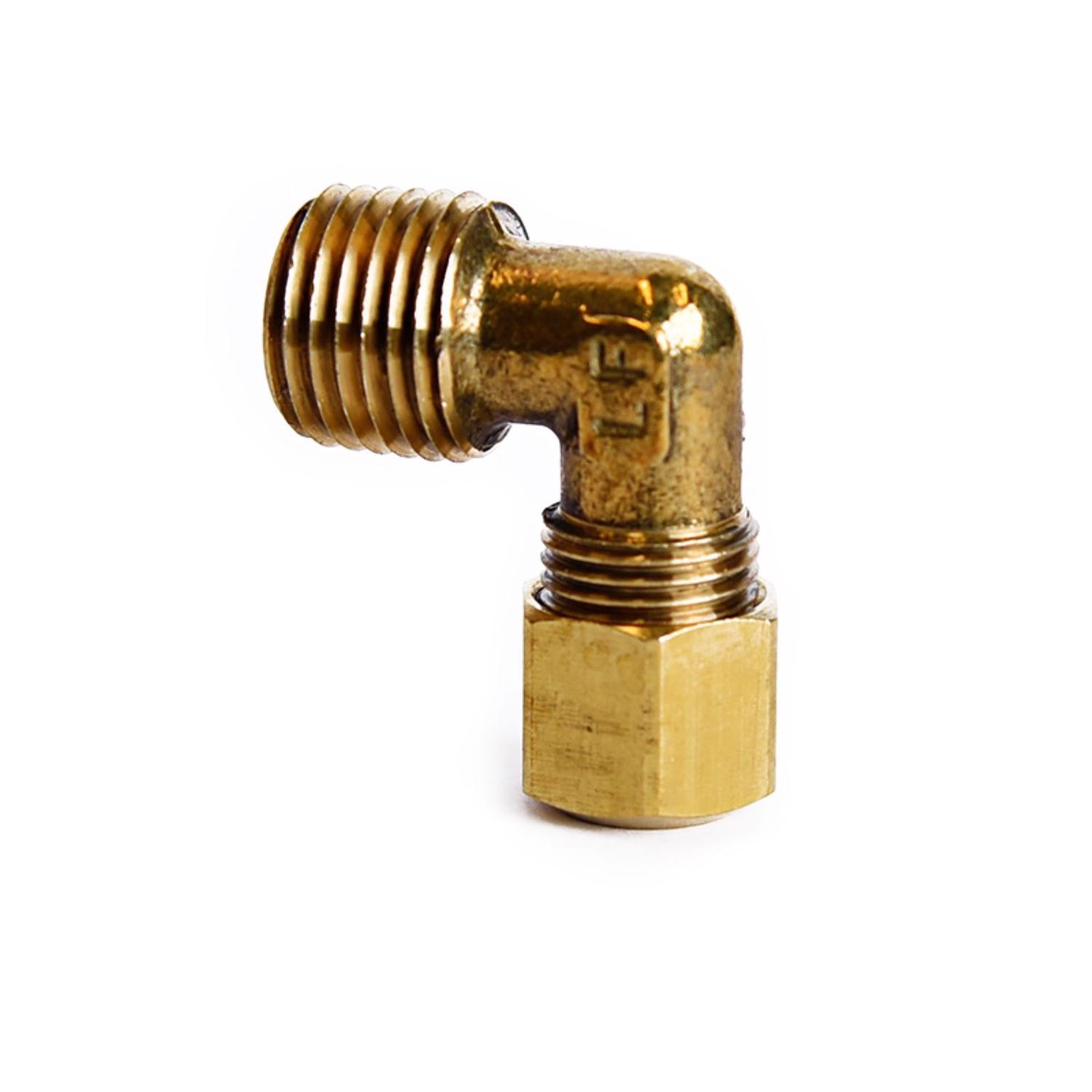 ATC 1/4 in. Compression 1/4 in. D MPT Brass 90 Degree Elbow