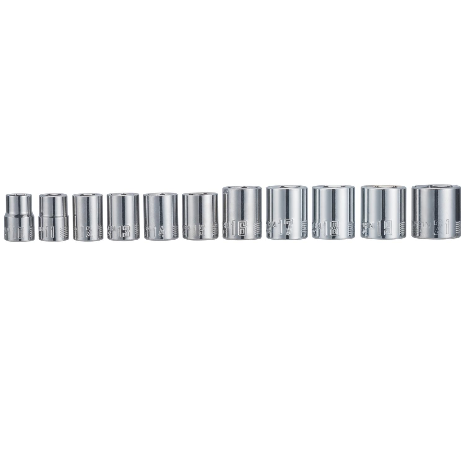 Craftsman 3/8 in. drive Metric 6 Point Socket Set 11 pc