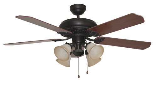 Manor 52" Aged Bronze Brushed Indoor Ceiling Fan