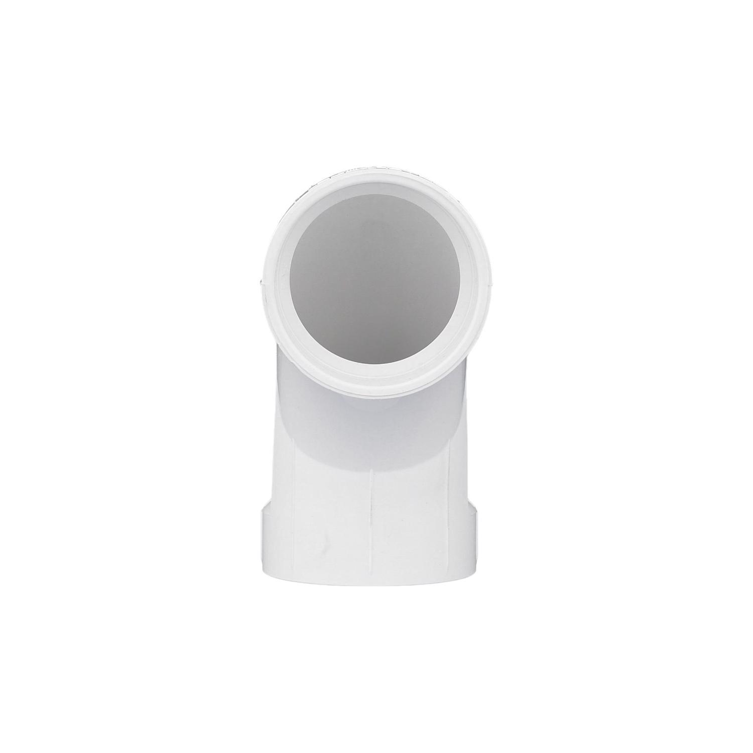 Charlotte Pipe Schedule 40 2 in. Hub X 2 in. D Hub PVC Long Sweep Elbow 1 pk
