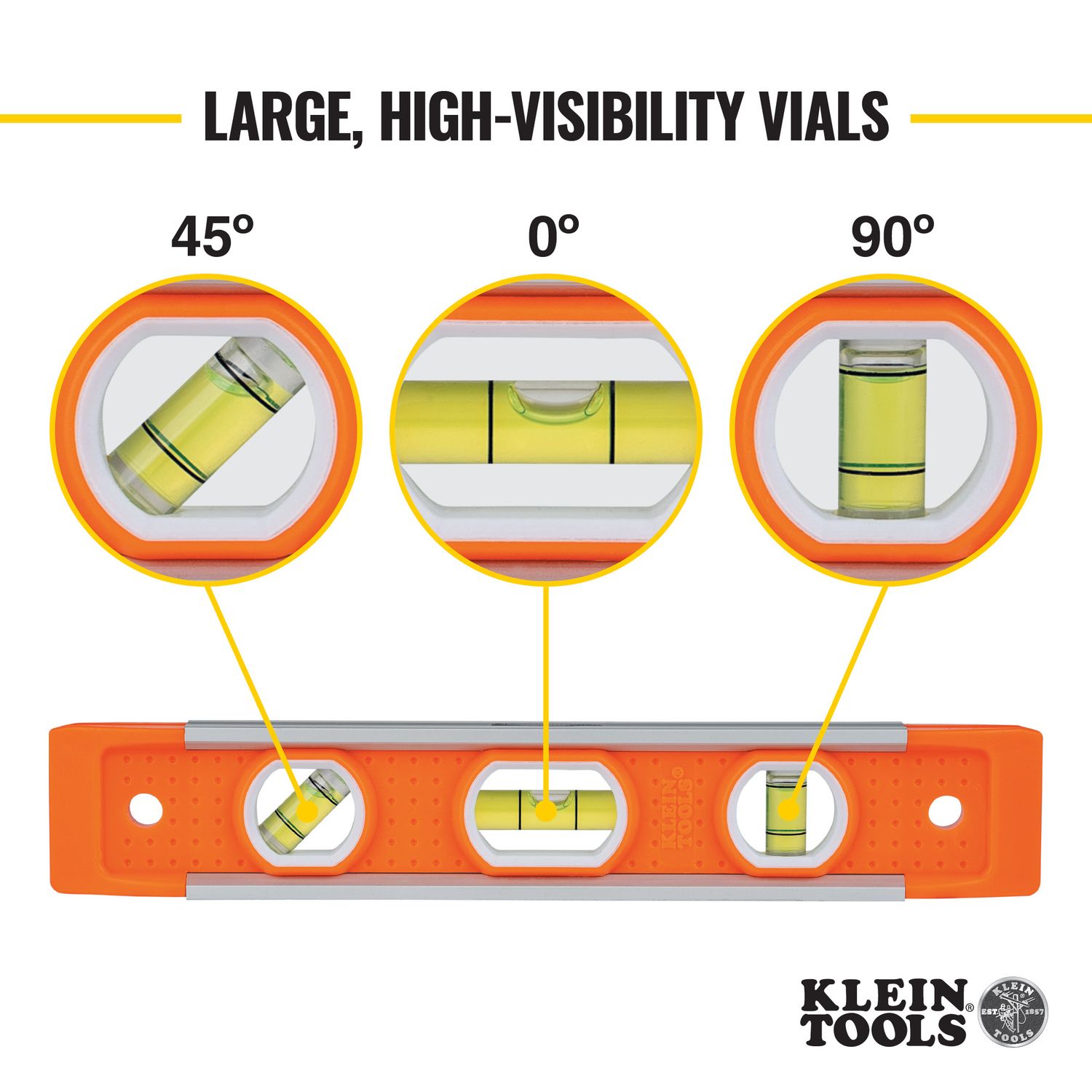Klein Torpedo Level 3 Vial 9 In.