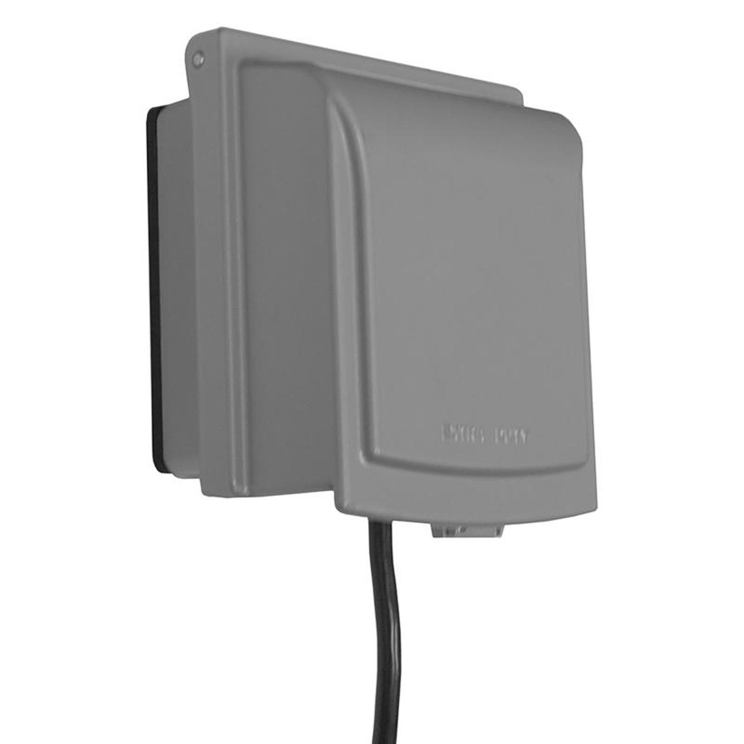 Sigma Engineered Solutions Rectangle Die-Cast Metal 2 gang 6.02 in. H X 5.55 in. W Weatherproof Cove