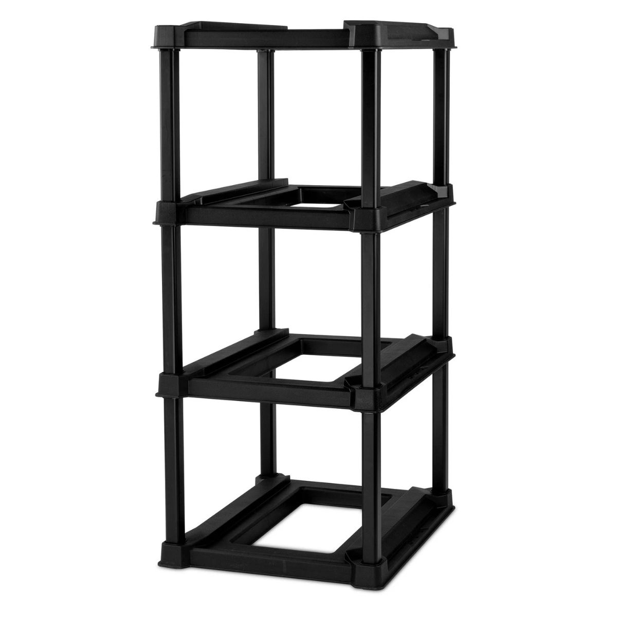 Sterilite 27gal Tote 57.5 In. H X 25.5 In. W X 27.625 In. D Plastic 4-tier Shelving Unit