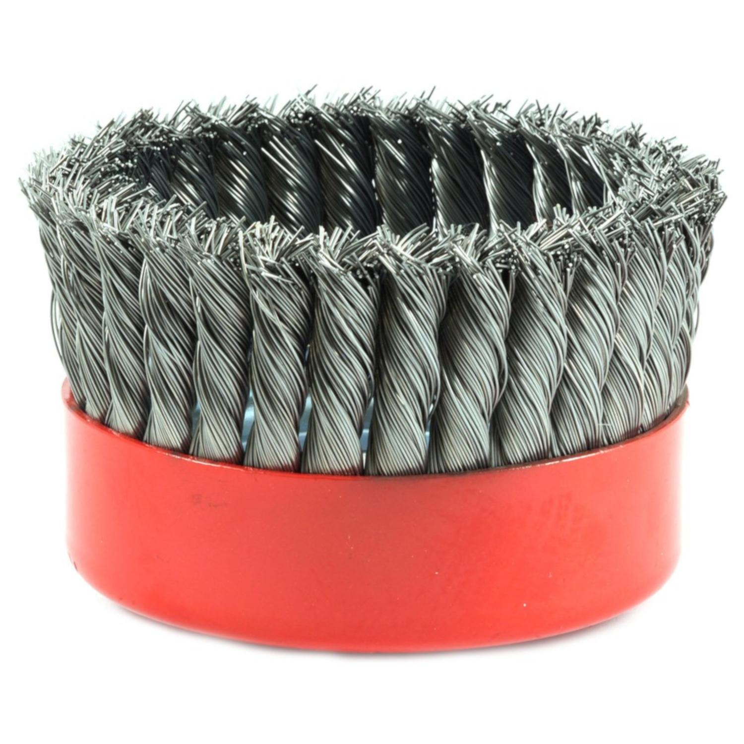 Forney 6 in. D X 5/8 in. Knotted Steel Cup Brush 6500 rpm 1 pc