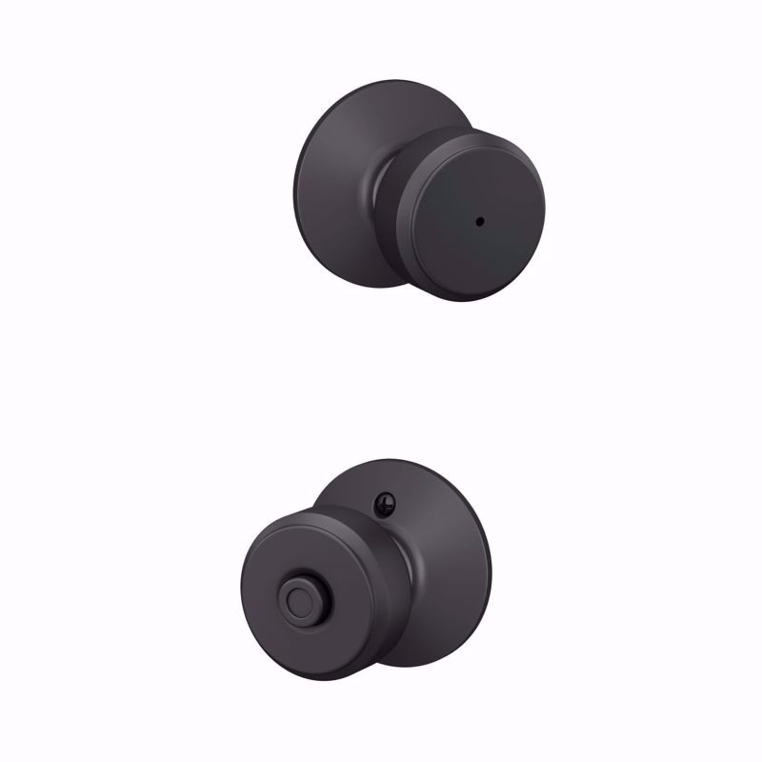 Schlage Bowery Matte Black Knob Right or Left Handed Schlage Bowery Matte Black Knob Right or Left Handed