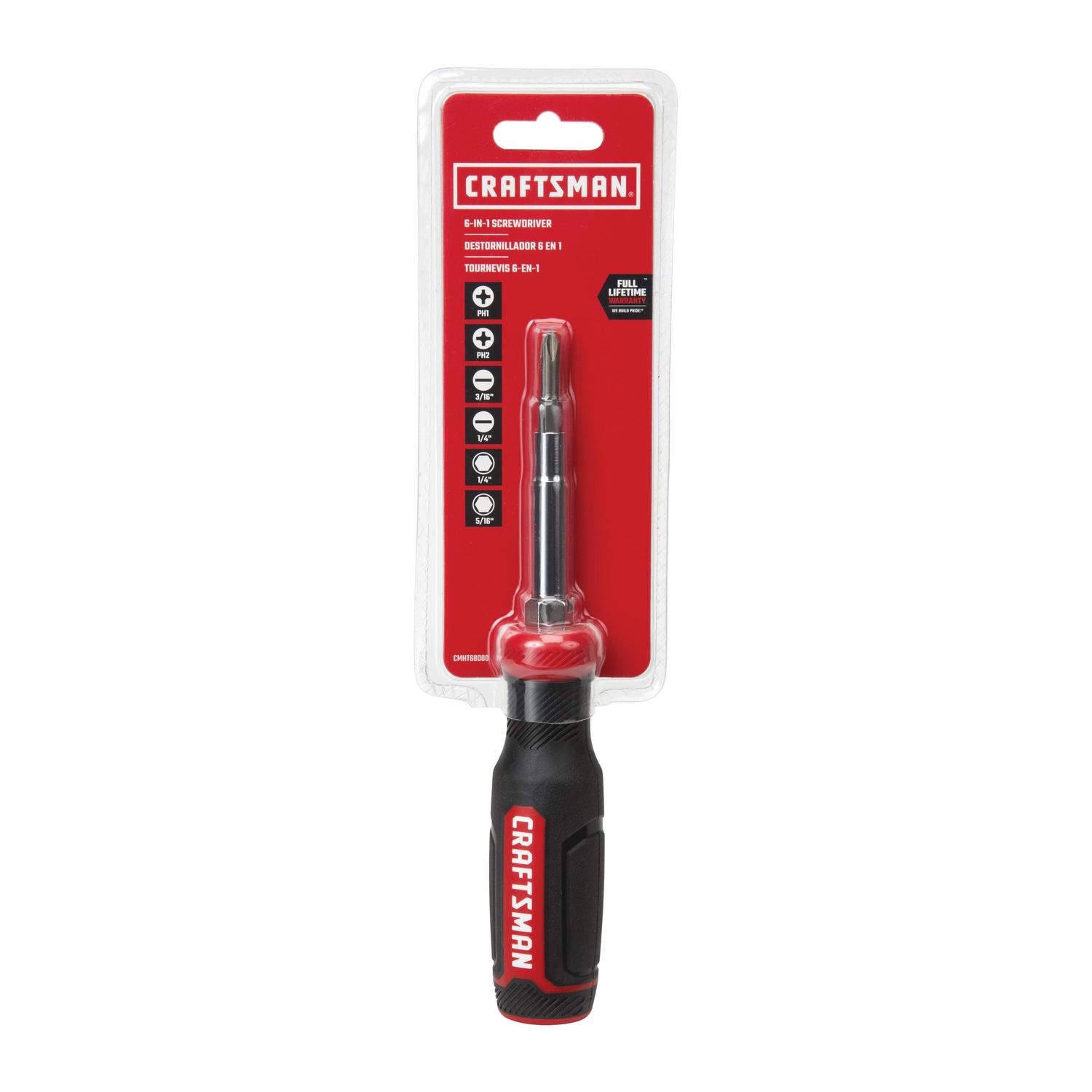 Craftsman Multi-Bit Screwdriver 9 in. 6 pc
