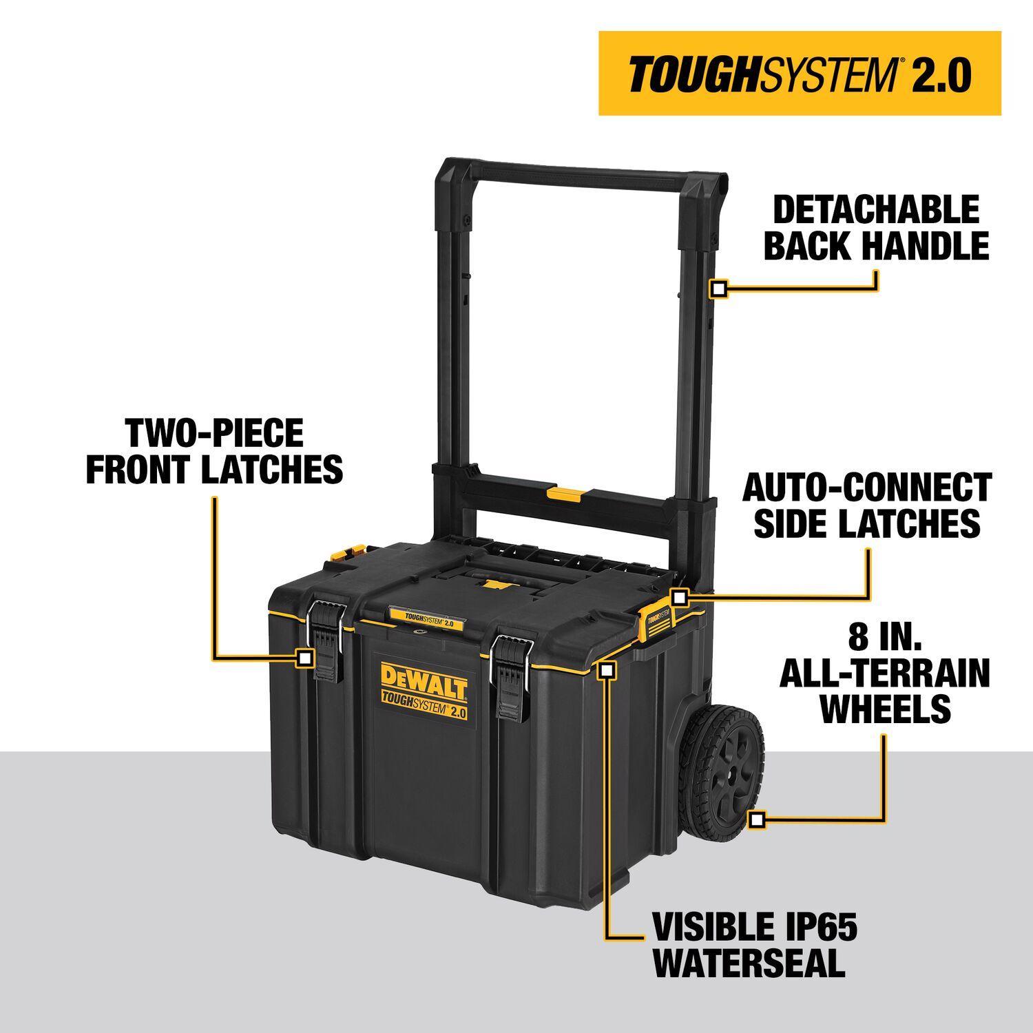 DeWalt ToughSystem 2.0 19.6 in. Rolling Tool Box Black/Yellow