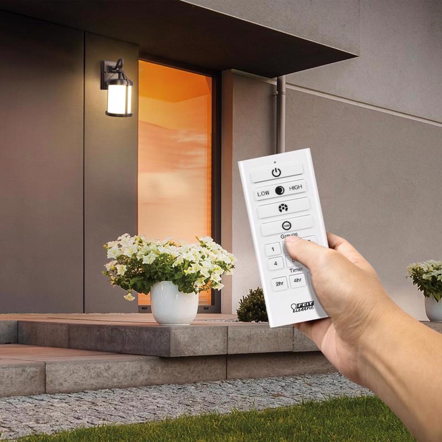 Feit Smart Home Bronze Dusk to Dawn LED Wall Lantern