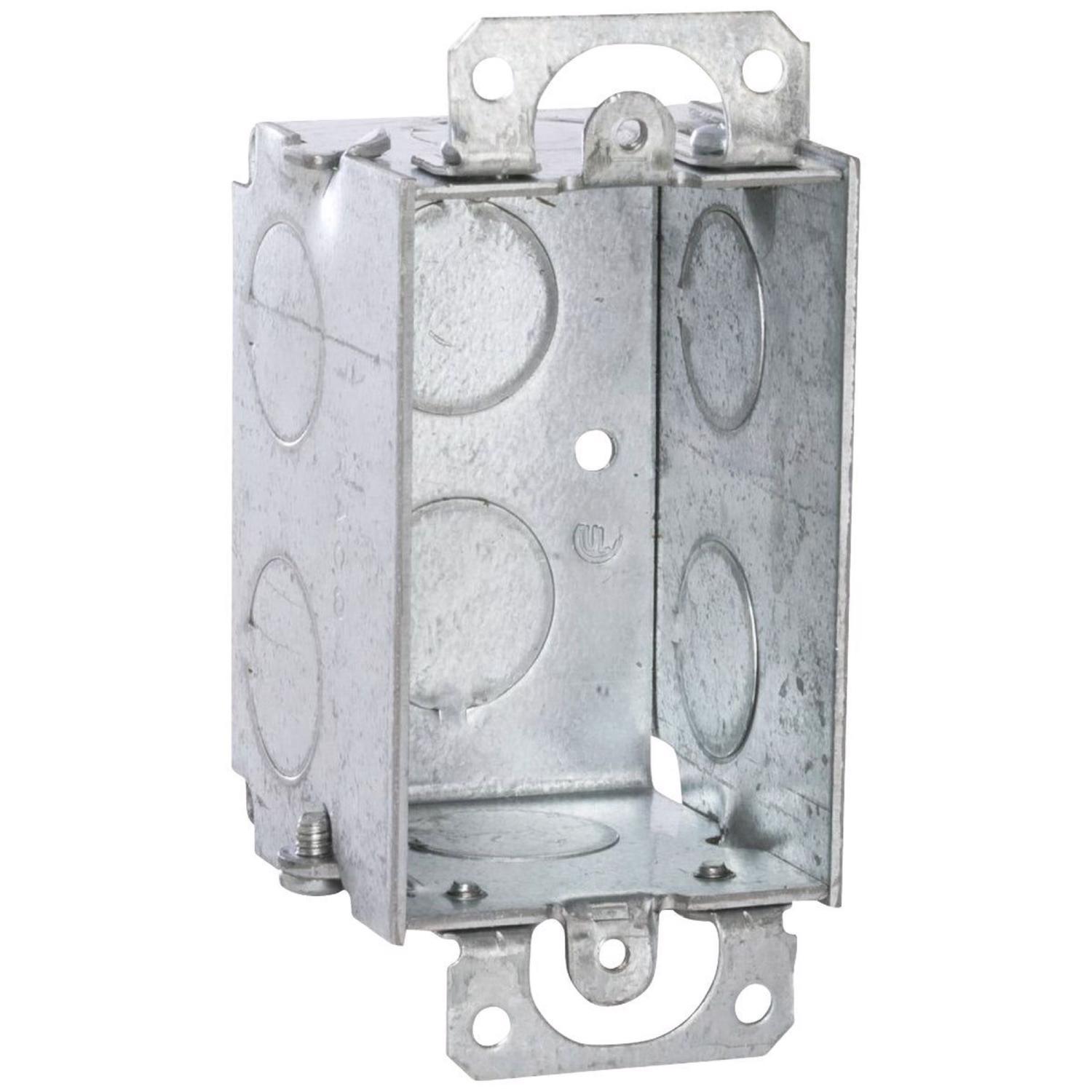 Southwire New and Old Work Rectangle Steel 1 gang Electrical Box