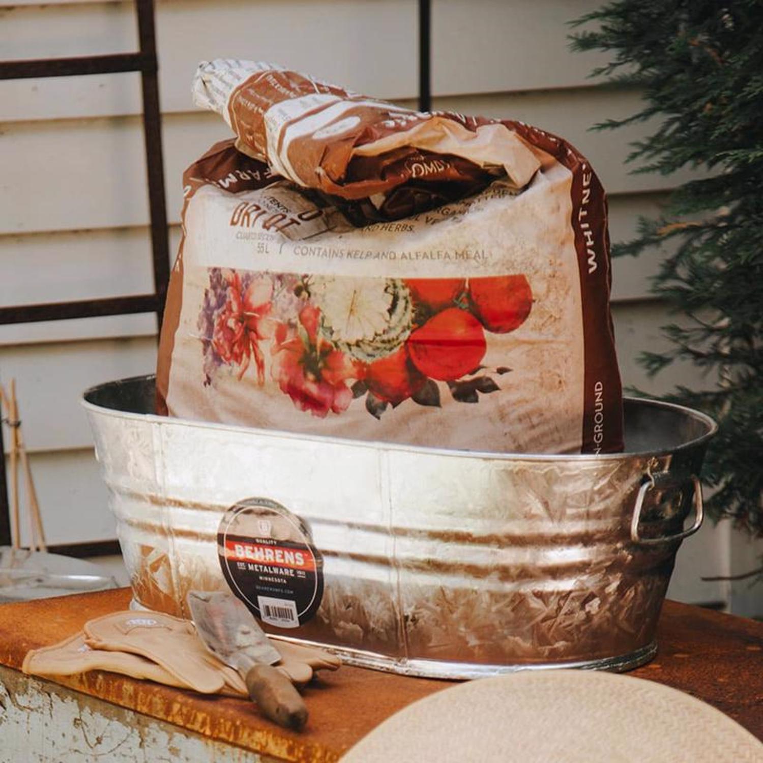 Behrens 16 gal Steel Tub Oval